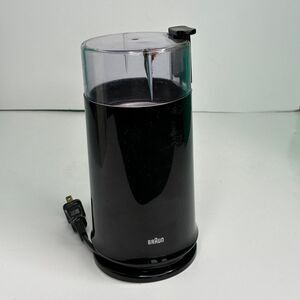 Vintage Braun KSM 2 Aromatic Coffee Grinder Black 2.5 oz Tested Working